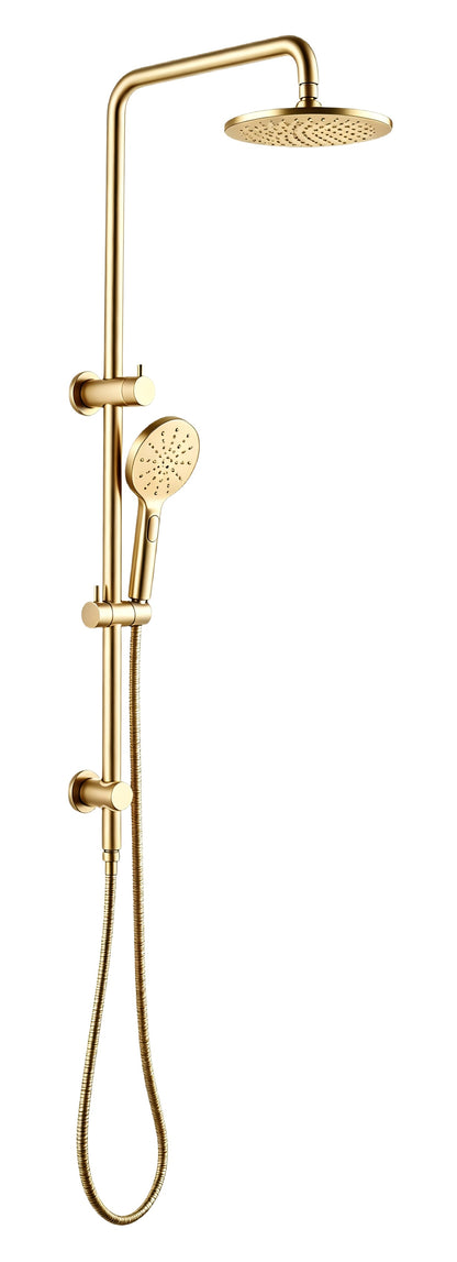 Solace Rain Shower Set in Brushed Aurum
