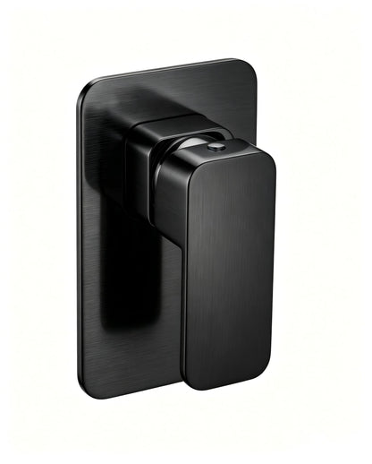 Solace Shower Wall Mixer in Noir Obsidian