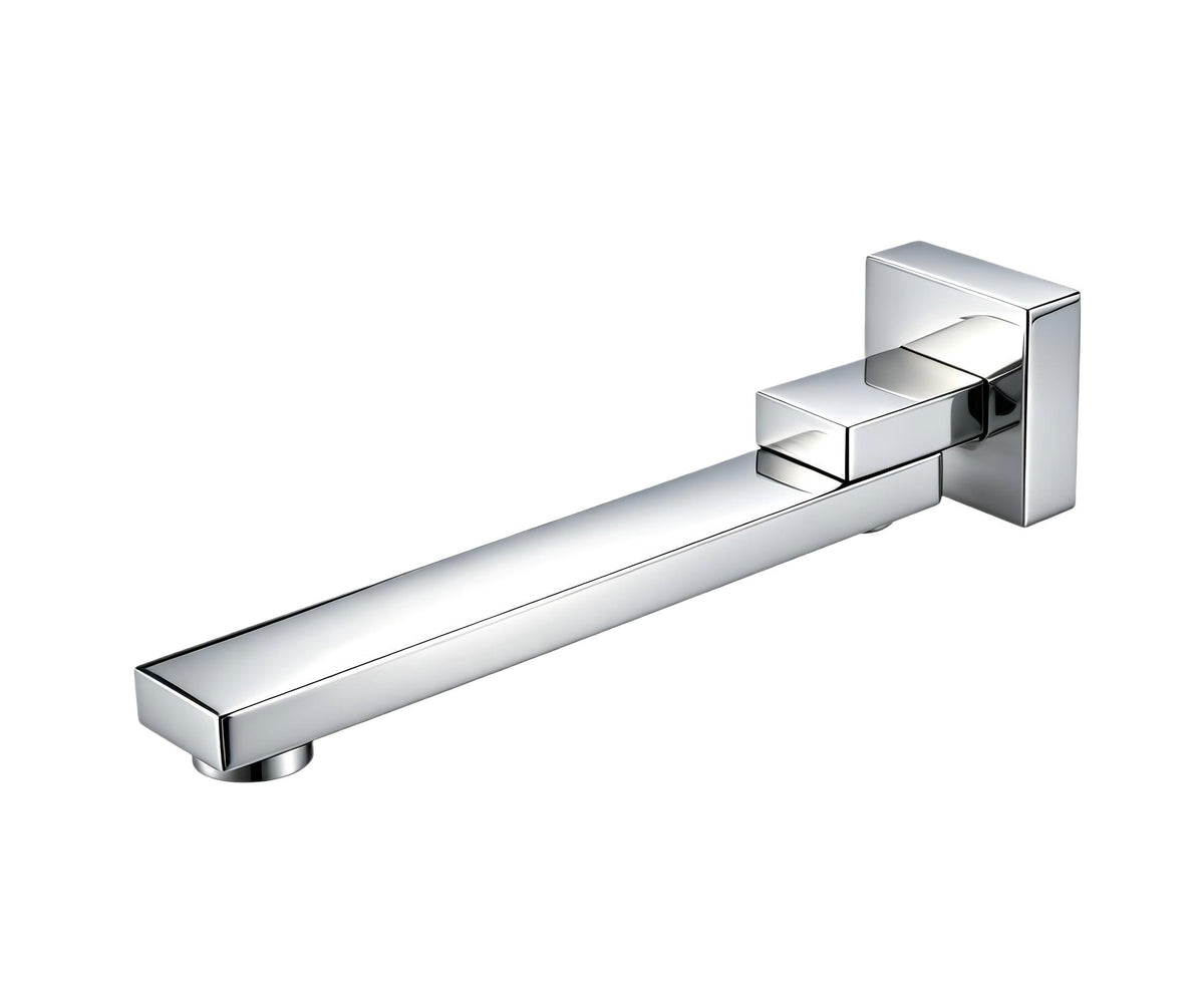 Syrin Swivel Bath Spout in Sterling Chrome