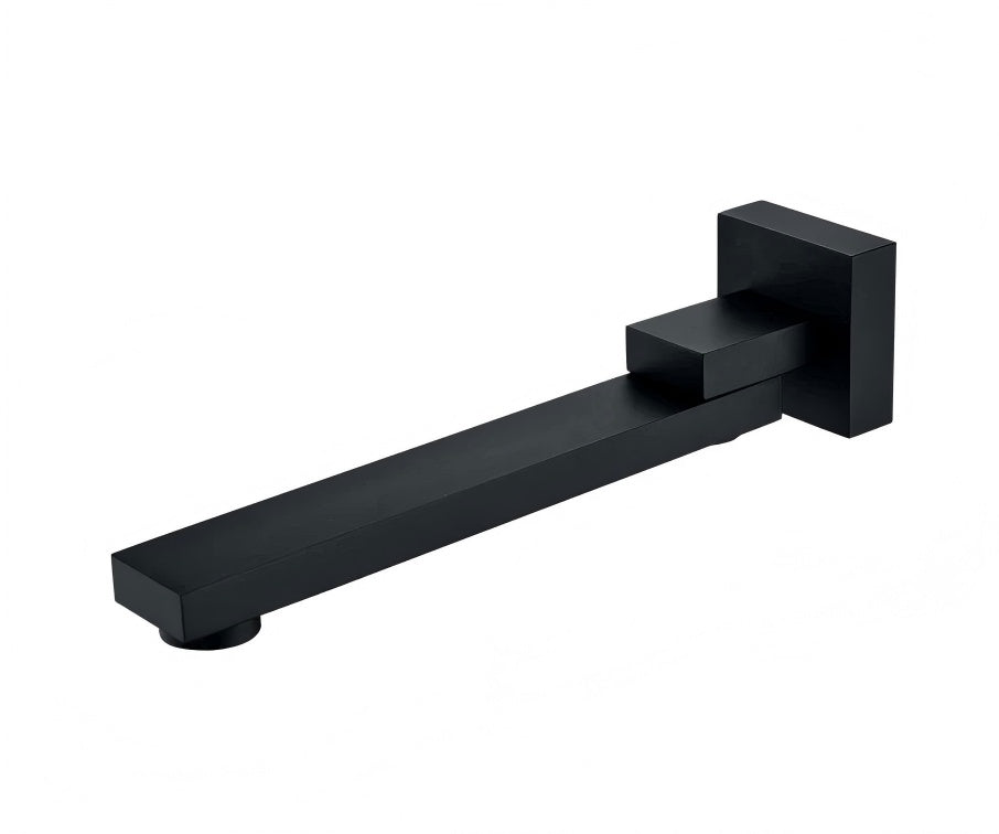 Syrin Swivel Bath Spout in Noir Obsidian