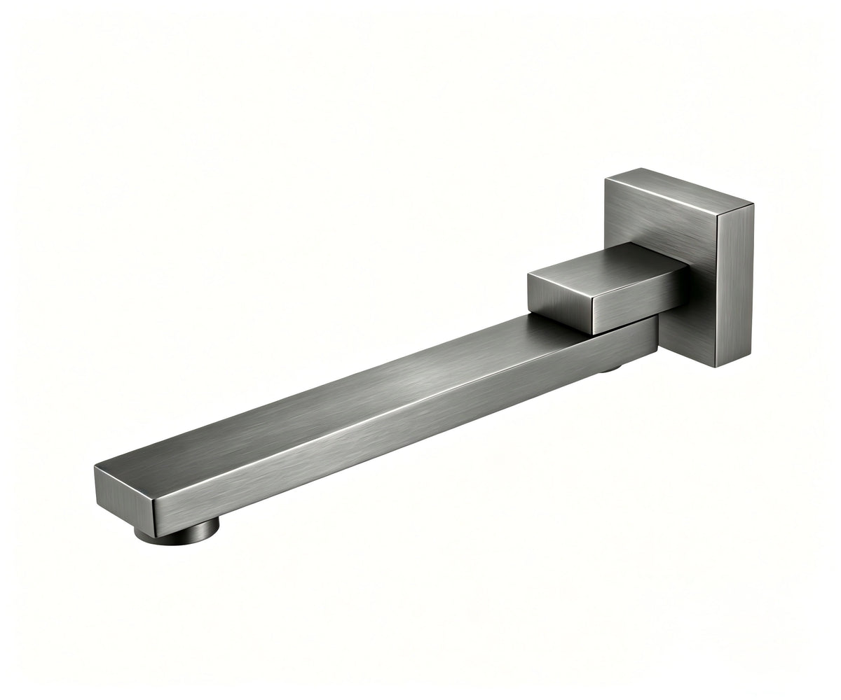 Syrin Swivel Bath Spout in Forged Gunmetal