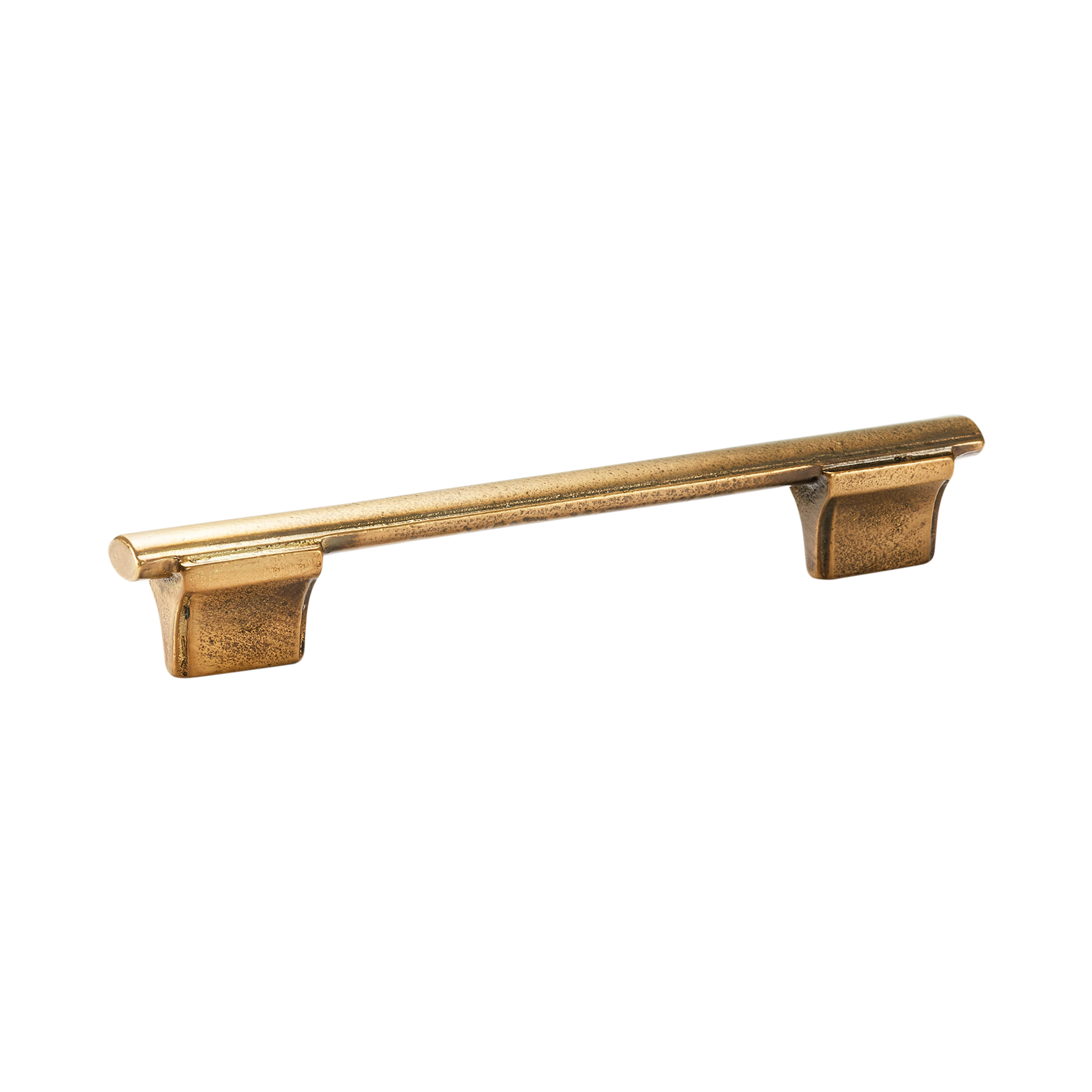 Momo Emma D Handle 128mm in Aged Antique Brass