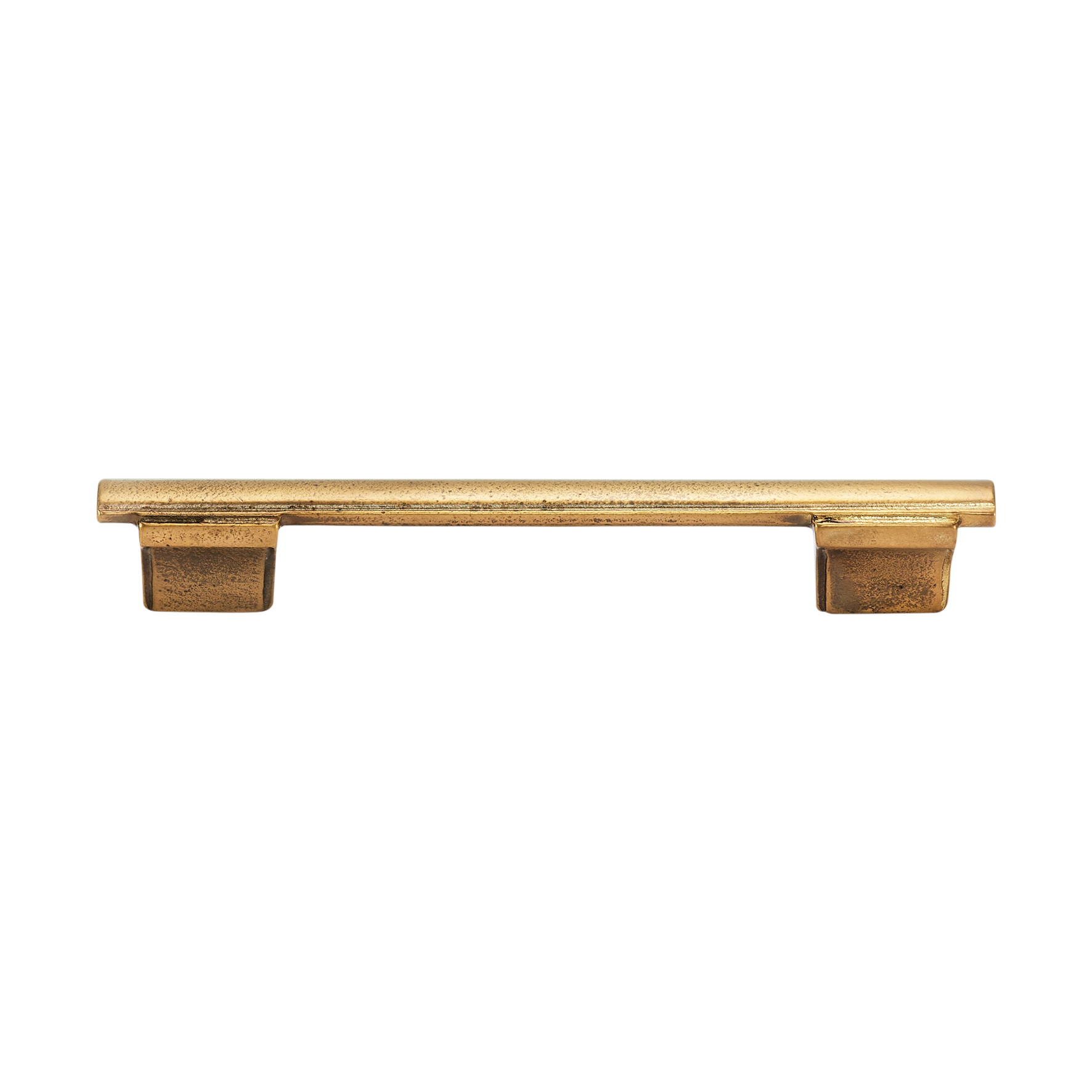 Momo Emma D Handle 128mm in Aged Antique Brass (1)