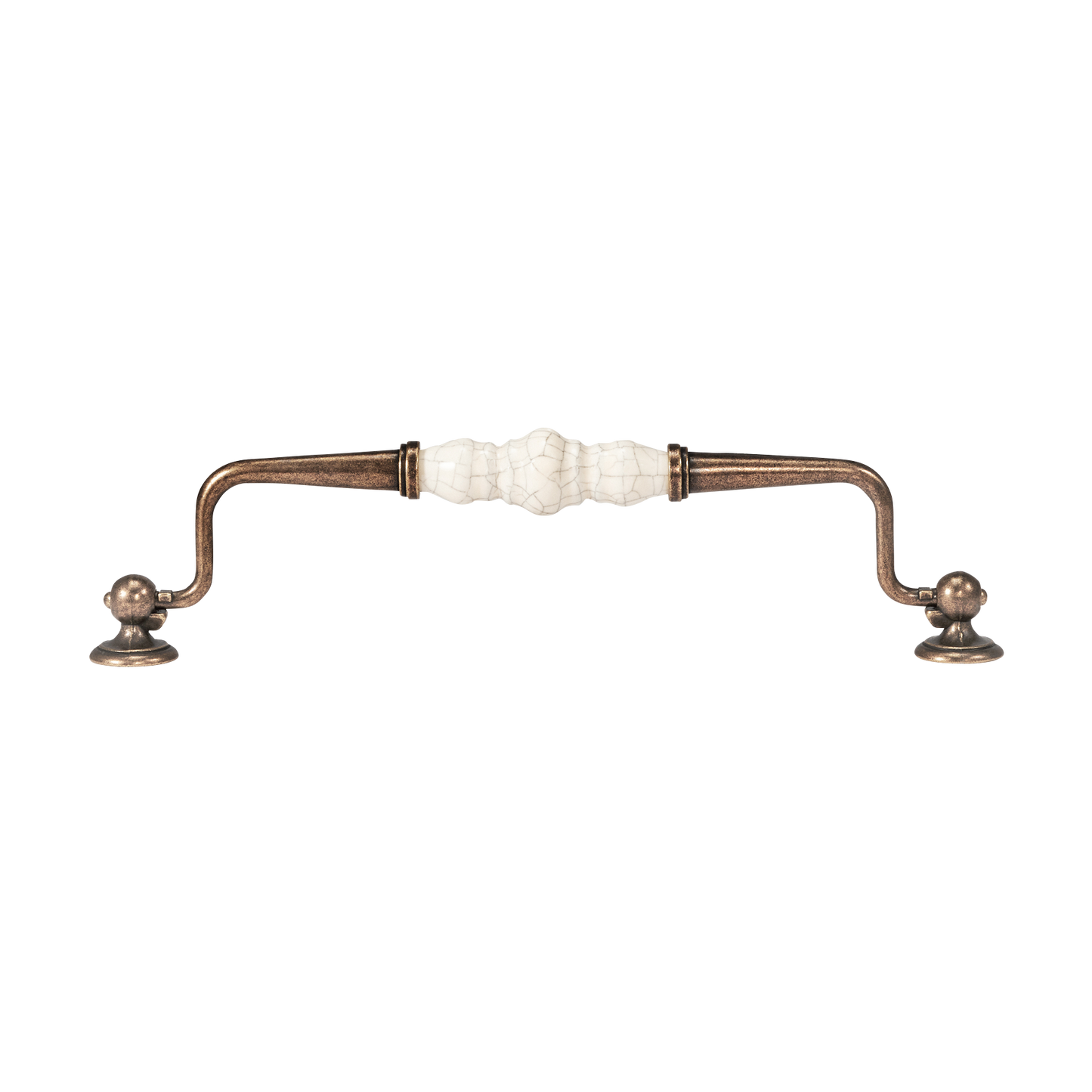 Momo Trianon Swivel Bail 224mm in Cream Crackle & Antique Brass (1)