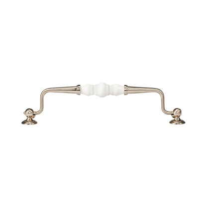 Momo Trianon Swivel Bail 224mm in White & Brushed Nickel (1)