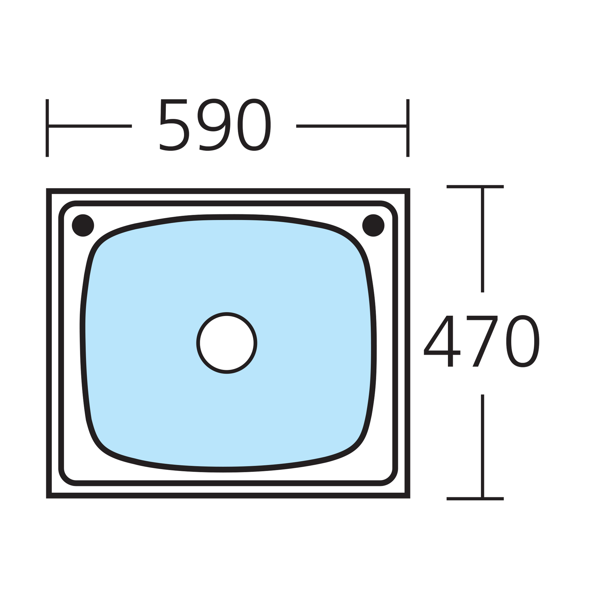 Laundry 45L Tub With Rinse Bypass