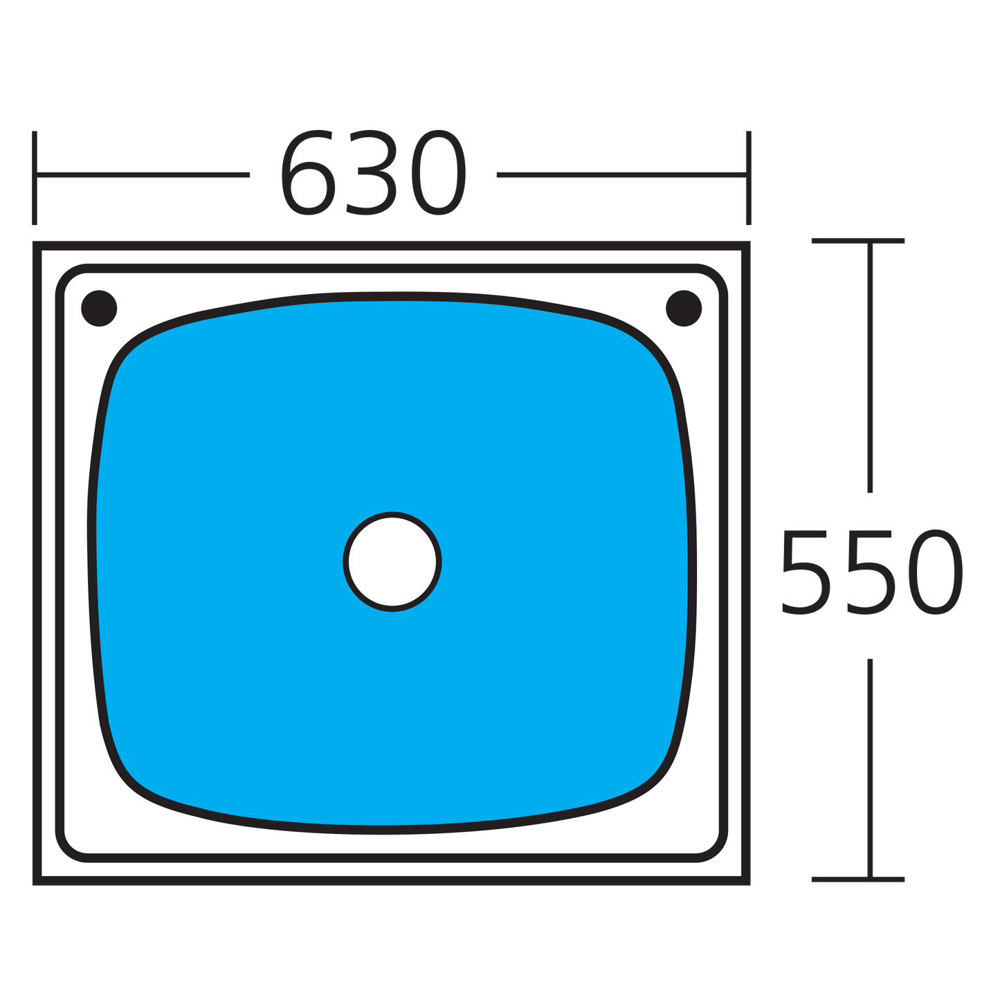 Laundry 70L Tub With Rinse Bypass