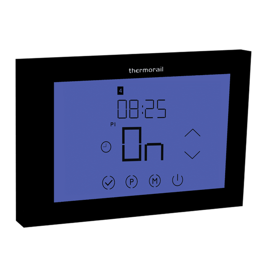 Thermorail Landscape Touch Screen 7 Day Timer - Black