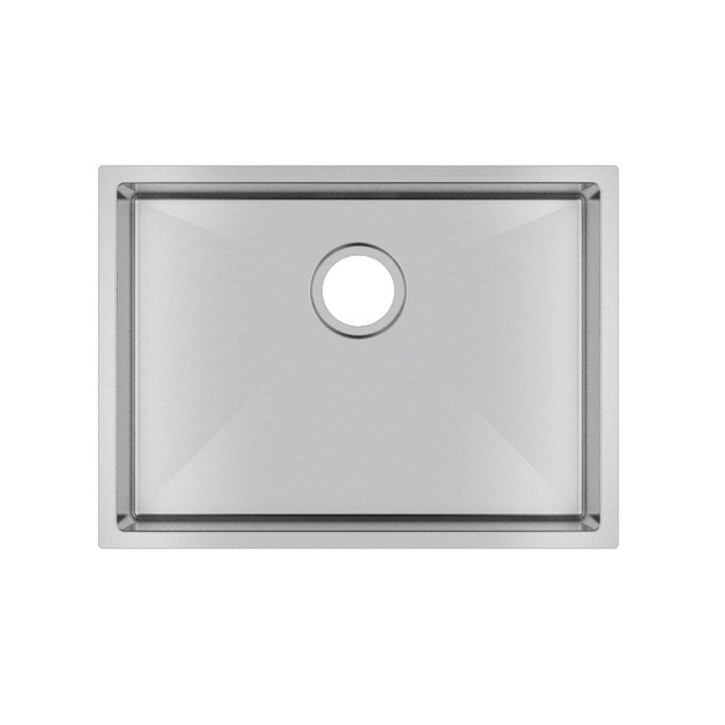 304 Stainless Steel Hand-made Single Bowl Kitchen Sink(Round Edges) 600*450*230mm