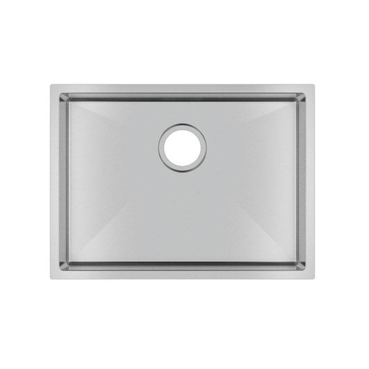 304 Stainless Steel Hand-made Single Bowl Kitchen Sink(Round Edges) 600*450*230mm