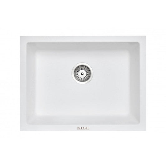 Carysil White Single Big Bowl Granite Kitchen Sink 610*457mm