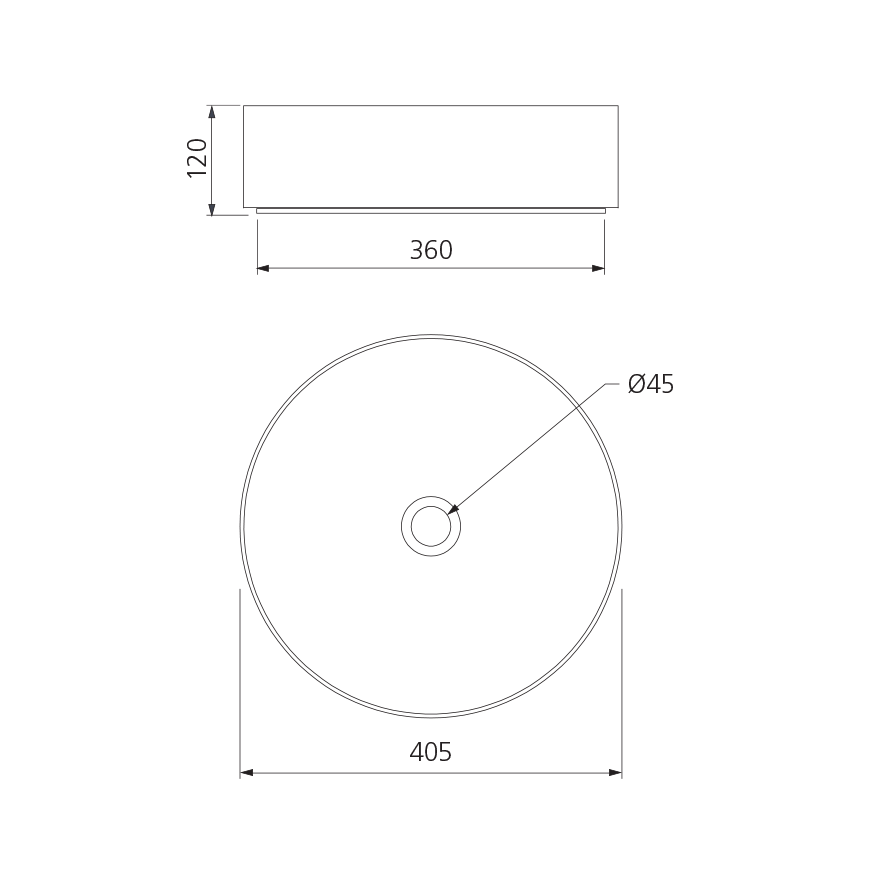 Terzofoco Olive Green Short Circular Counter Top Basin