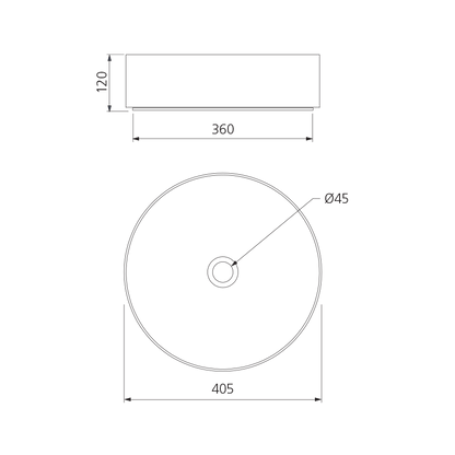 Terzofoco Olive Green Short Circular Counter Top Basin