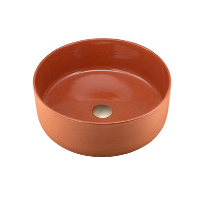 Terzofoco Red Clay Circular Counter Top Basin