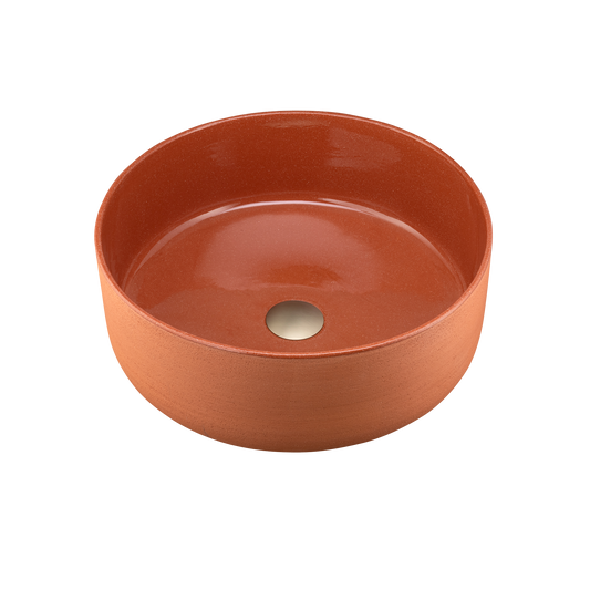 Terzofoco Red Clay Circular Counter Top Basin