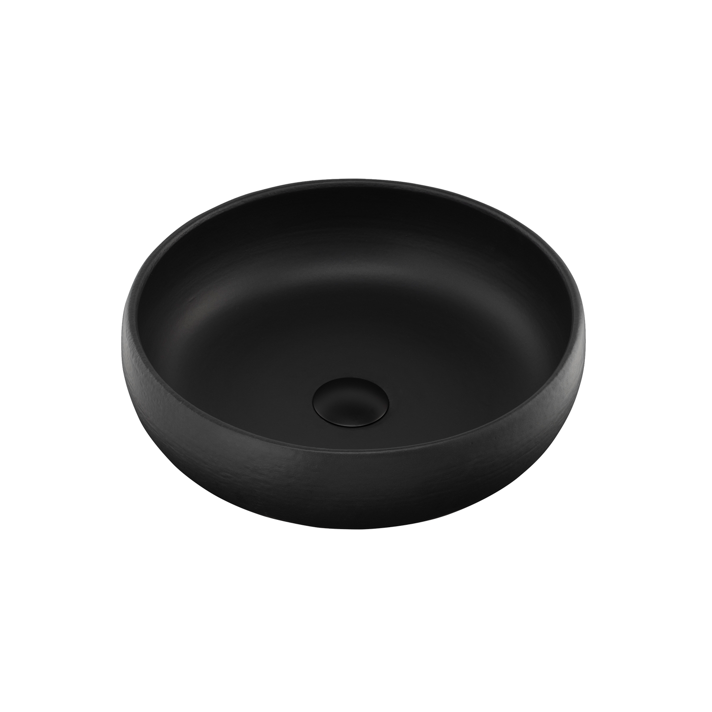 Terzofoco Matte Black Curved Counter Top Basin