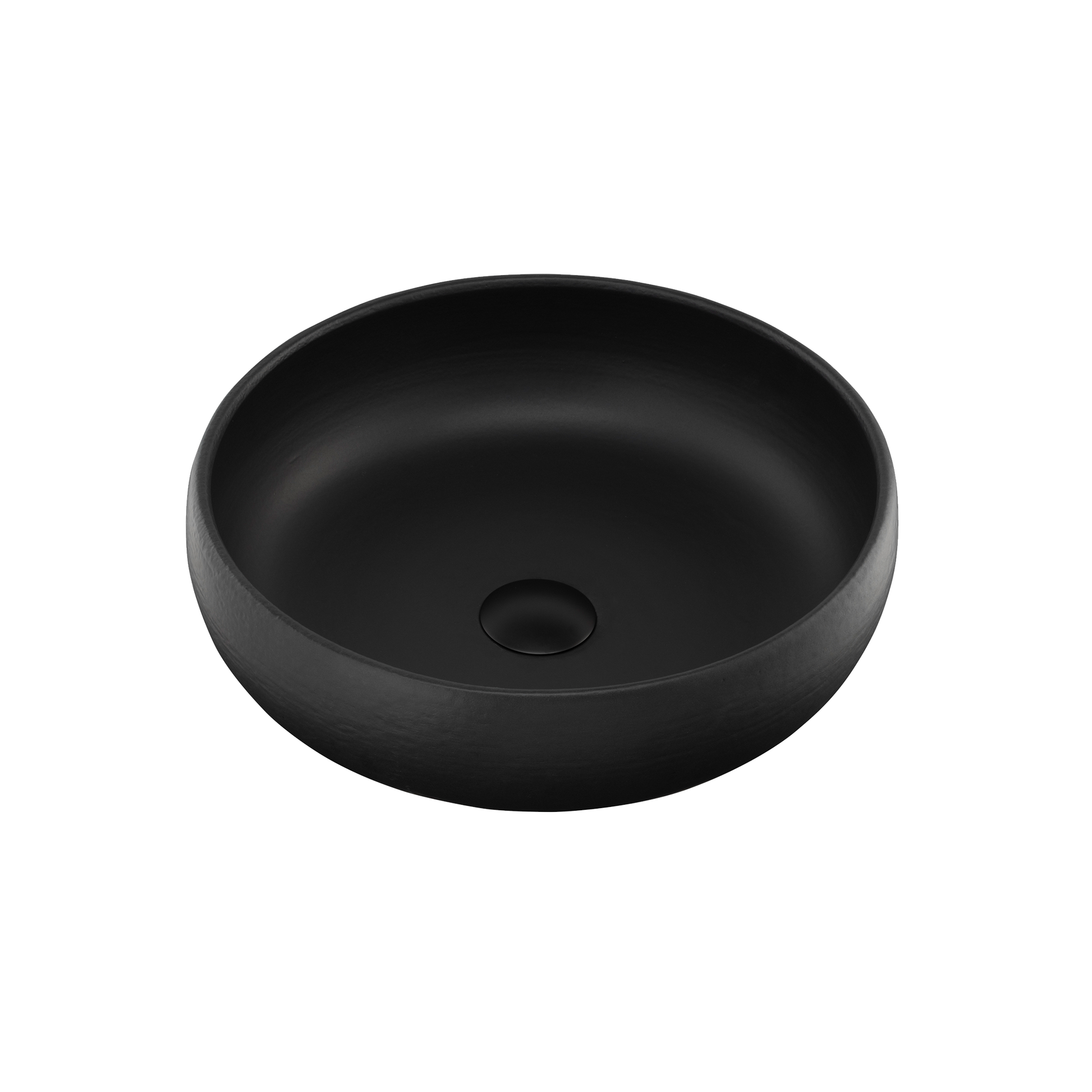 Terzofoco Matte Black Curved Counter Top Basin