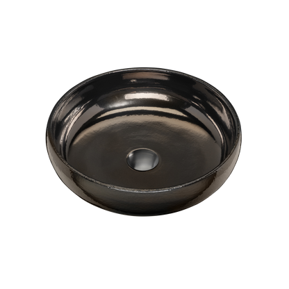 Terzofoco Brown Gold Curved Counter Top Basin