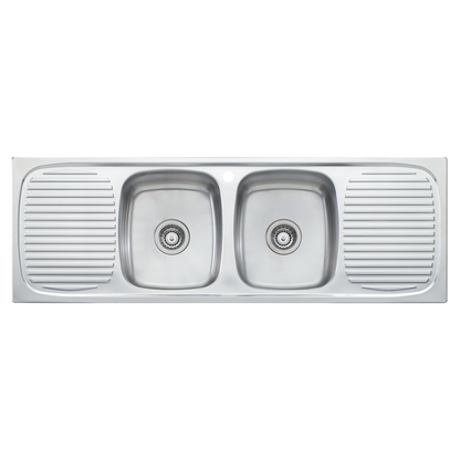Ultraform Double Bowl Sink With Double Drainer