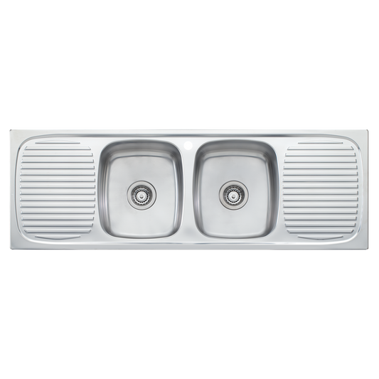 Ultraform Double Bowl Sink With Double Drainer