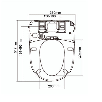 Bonn CleanSense Electronic Bidet Seat