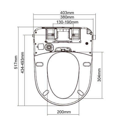 Fez CleanSense Electronic Bidet Seat