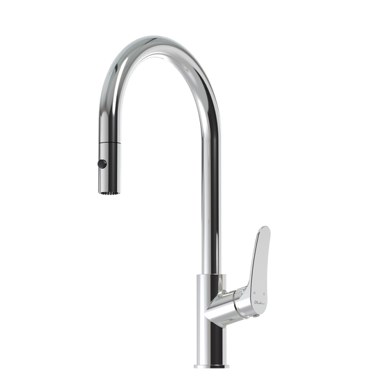 Verona Pull Out Goose Neck Spray Mixer
