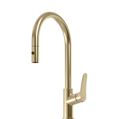 Verona Pull Out Goose Neck Spray Mixer
