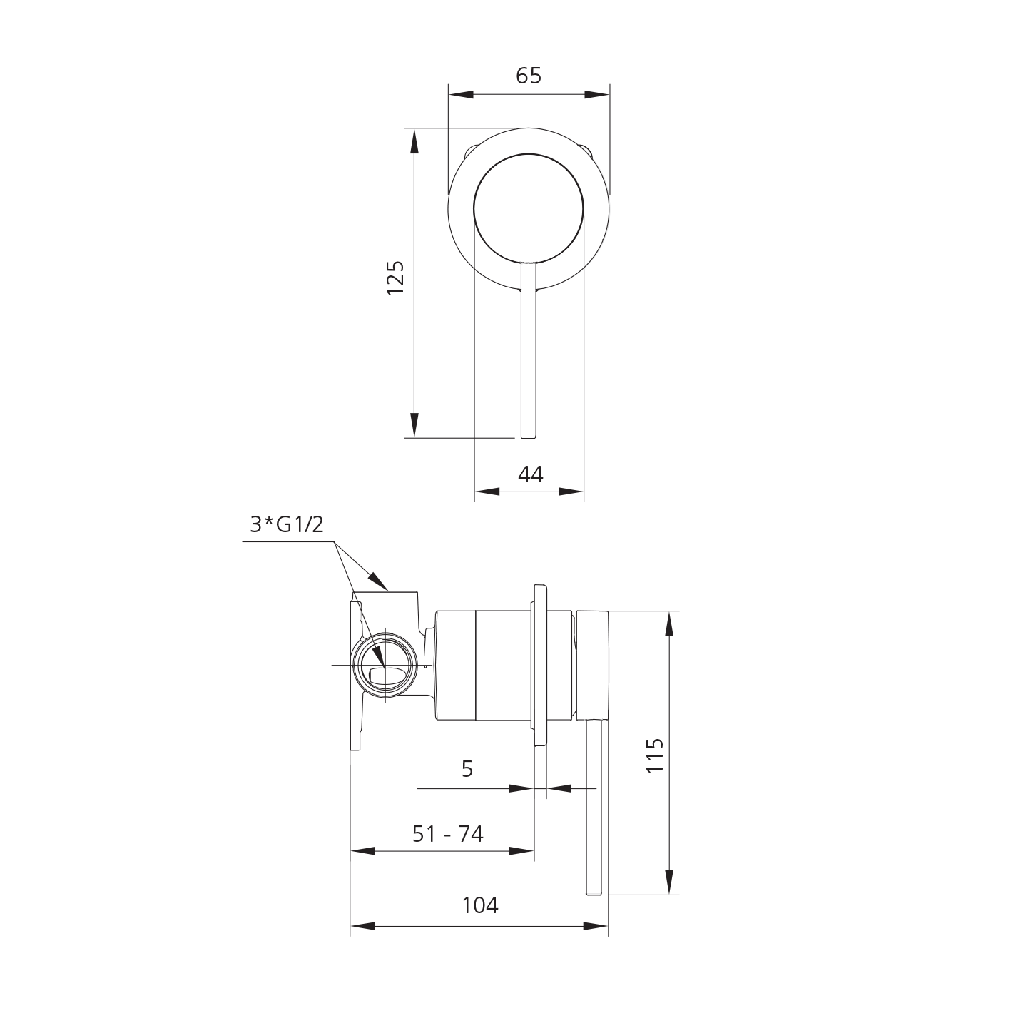 Venice Wall Mixer
