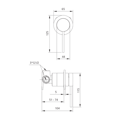 Venice Wall Mixer