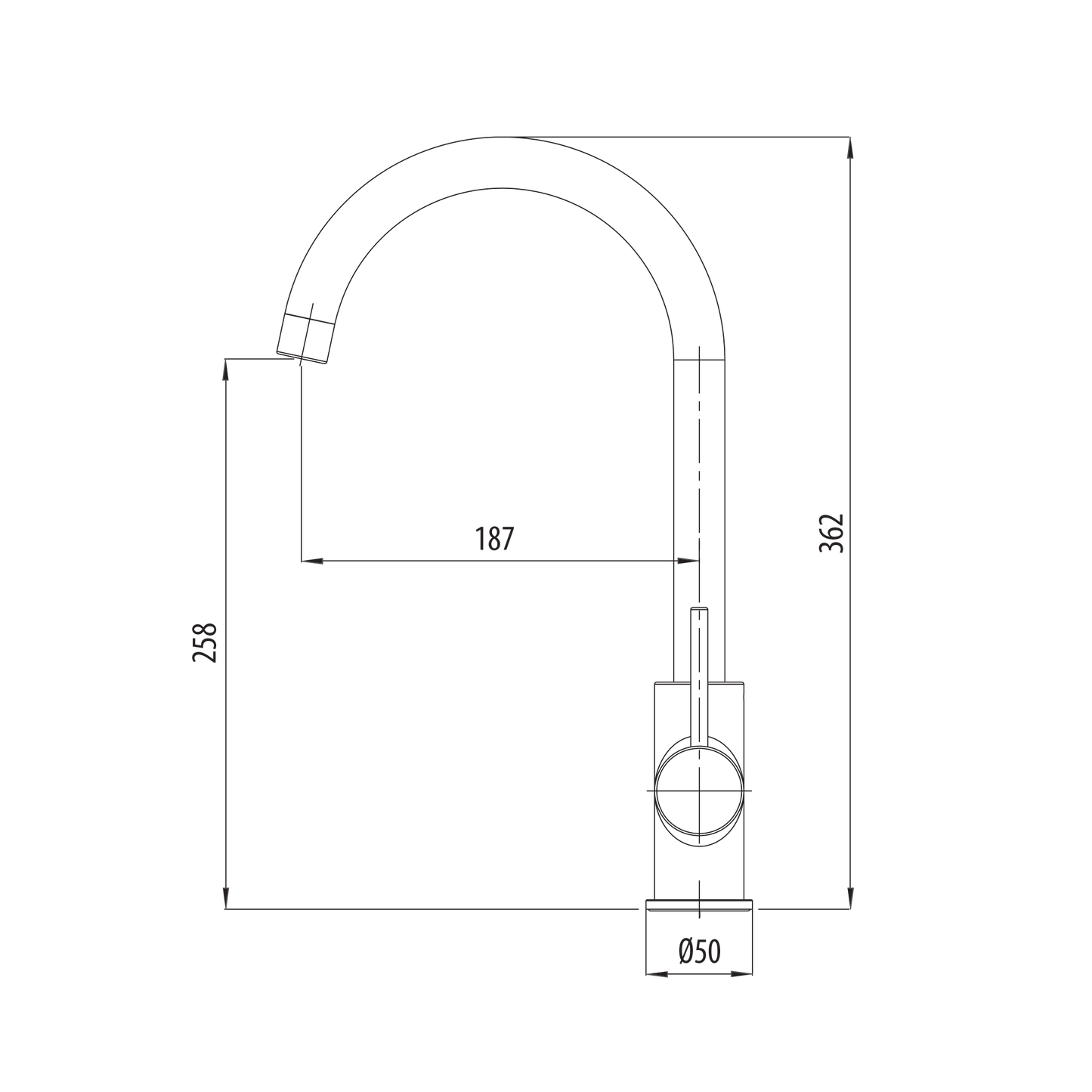 Venice Goose Neck Mixer