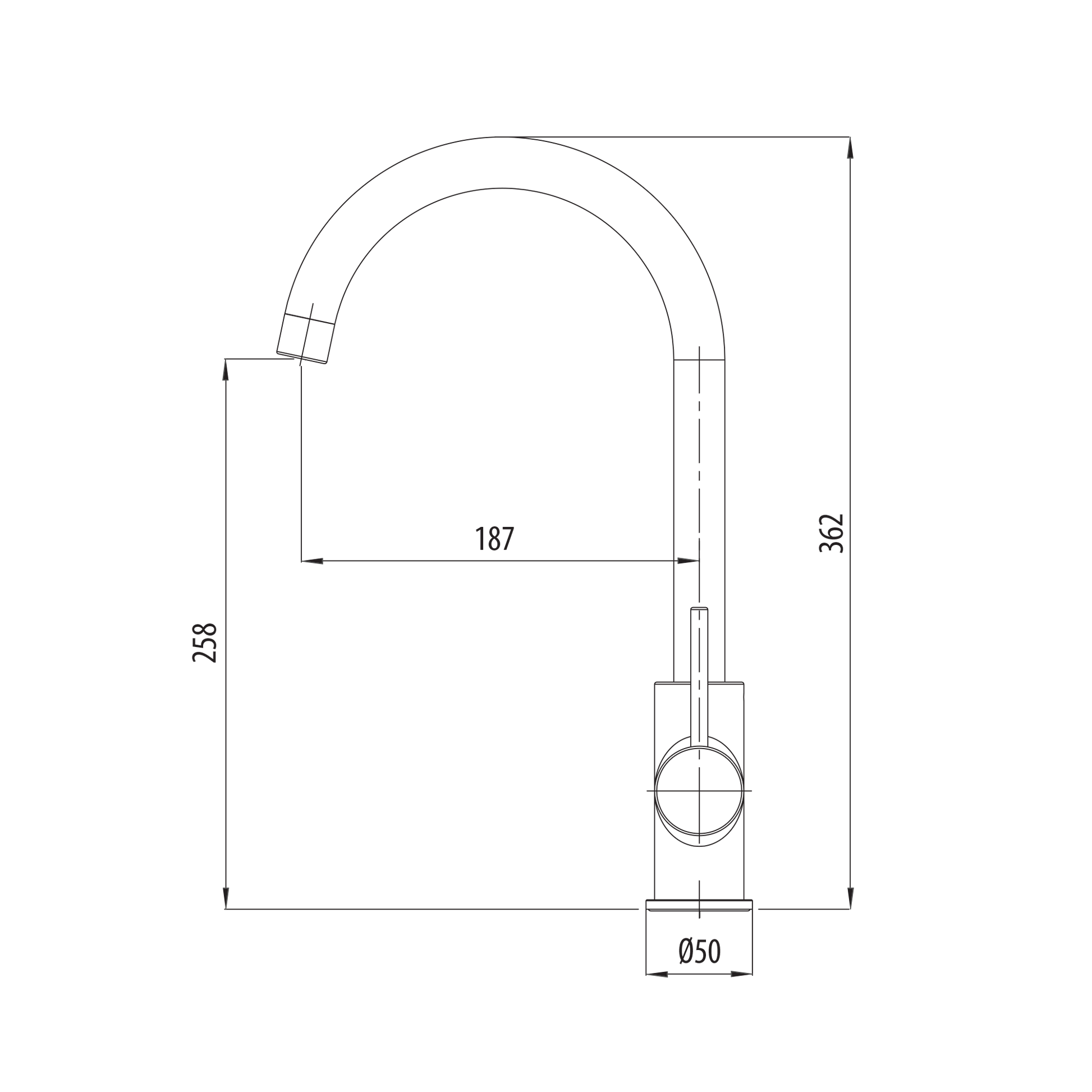 Venice Goose Neck Mixer