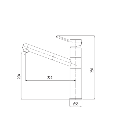 Venice Pull Out Swivel Mixer