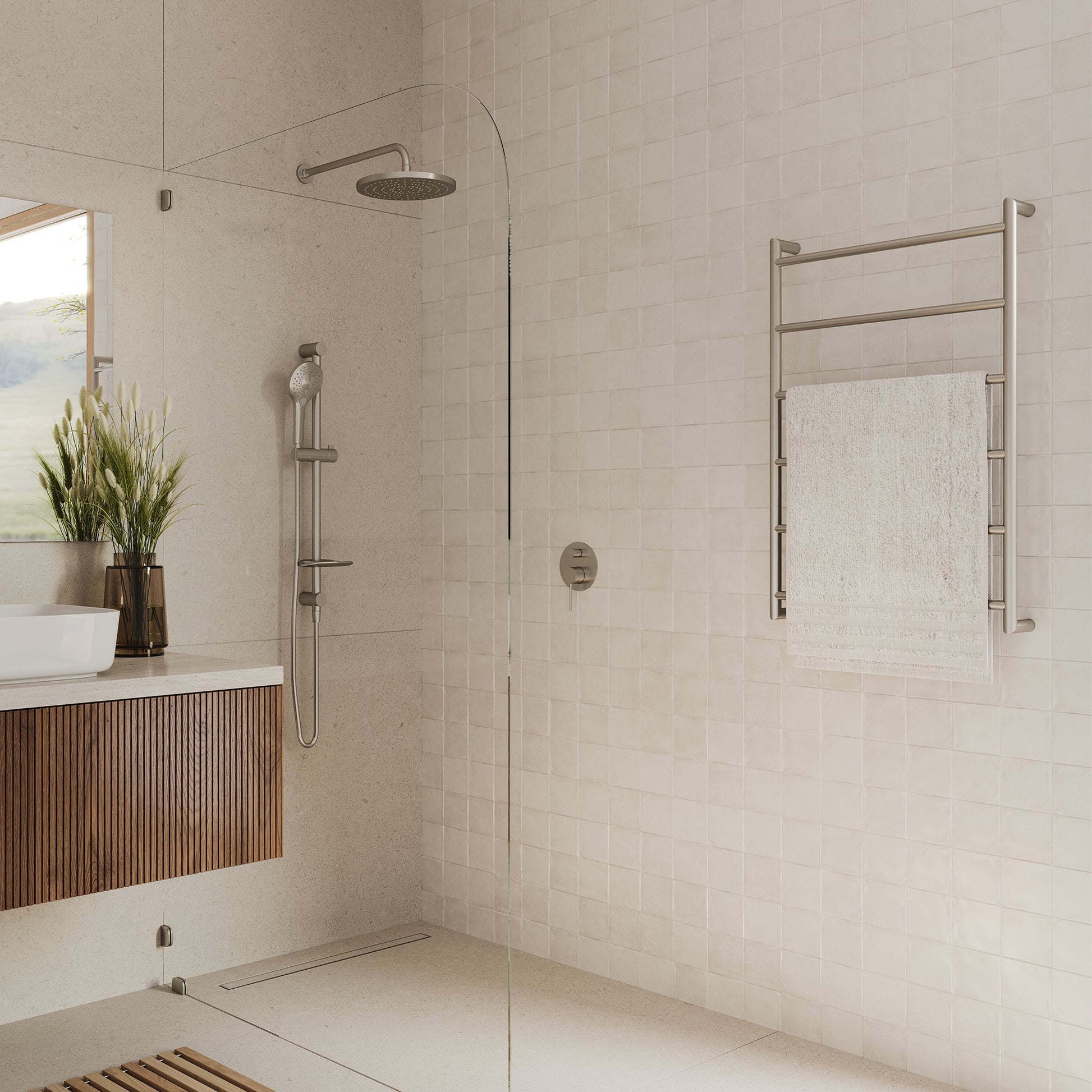 Venice Stainless Steel Heated Towel Ladder
