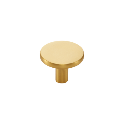 Momo Vena Round Knob 35mm in Brushed Satin Brass