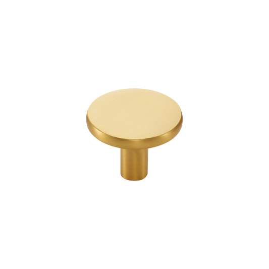 Momo Vena Round Knob 35mm in Brushed Satin Brass