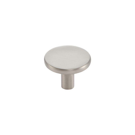 Momo Vena Round Knob 35mm in Dull Brushed Nickel