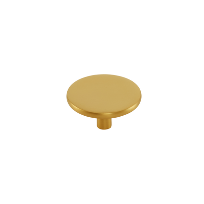 Momo Vena Round Knob 50mm in Brushed Satin Brass