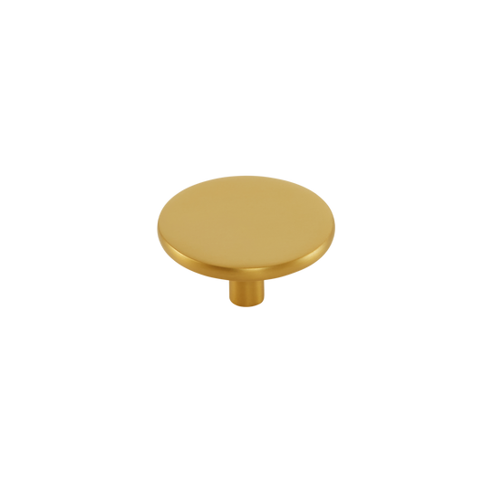 Momo Vena Round Knob 50mm in Brushed Satin Brass
