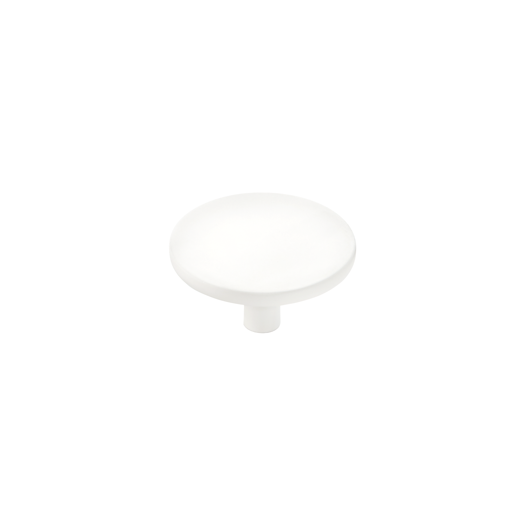 Momo Vena Round Knob 50mm in Matt White