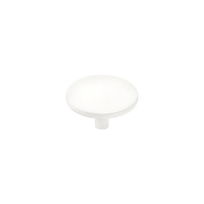Momo Vena Round Knob 50mm in Matt White