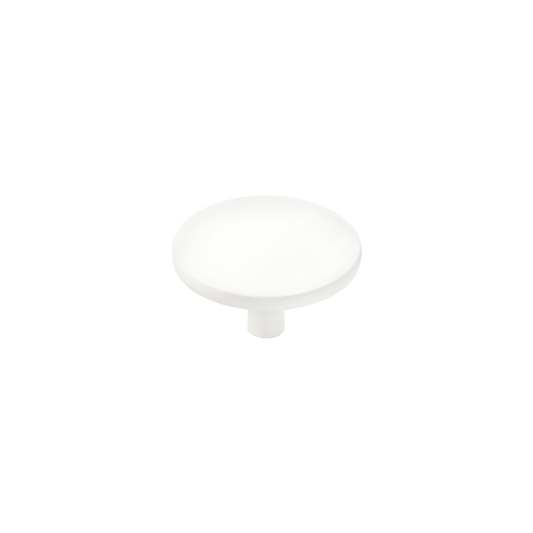 Momo Vena Round Knob 50mm in Matt White