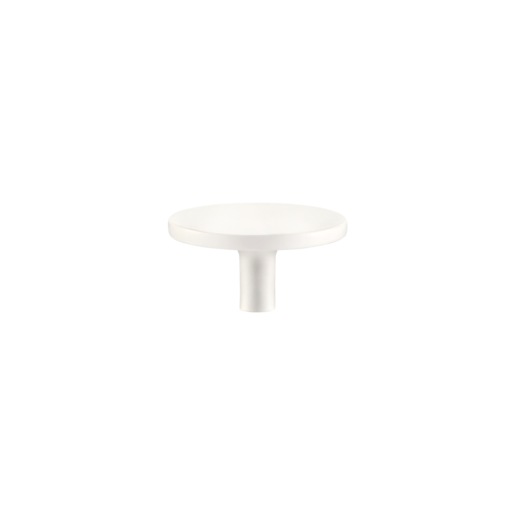 Momo Vena Round Knob 50mm in Matt White (1)
