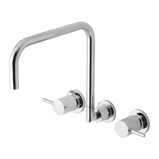 Vivid Pin Lever Wall Sink Set 240mm Squareline