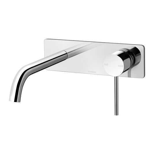 Vivid Slimline SwitchMix Wall Basin / Bath Mixer Set 180mm