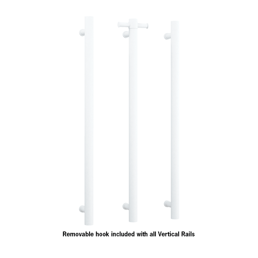 Thermorail Straight/Round 12Volt Vertical Bar 900x142x100mm 26Watts With Optional Hook