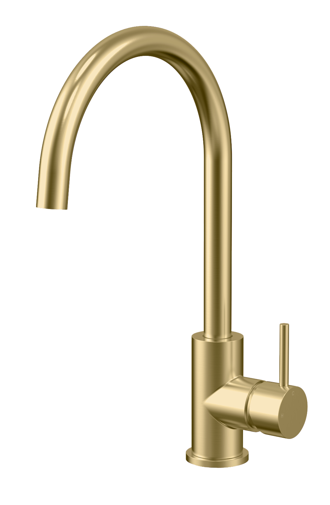 Veil Kitchen Sink Mixer in Brushed Aurum