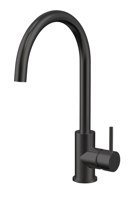 Veil Kitchen Sink Mixer in Noir Obsidian