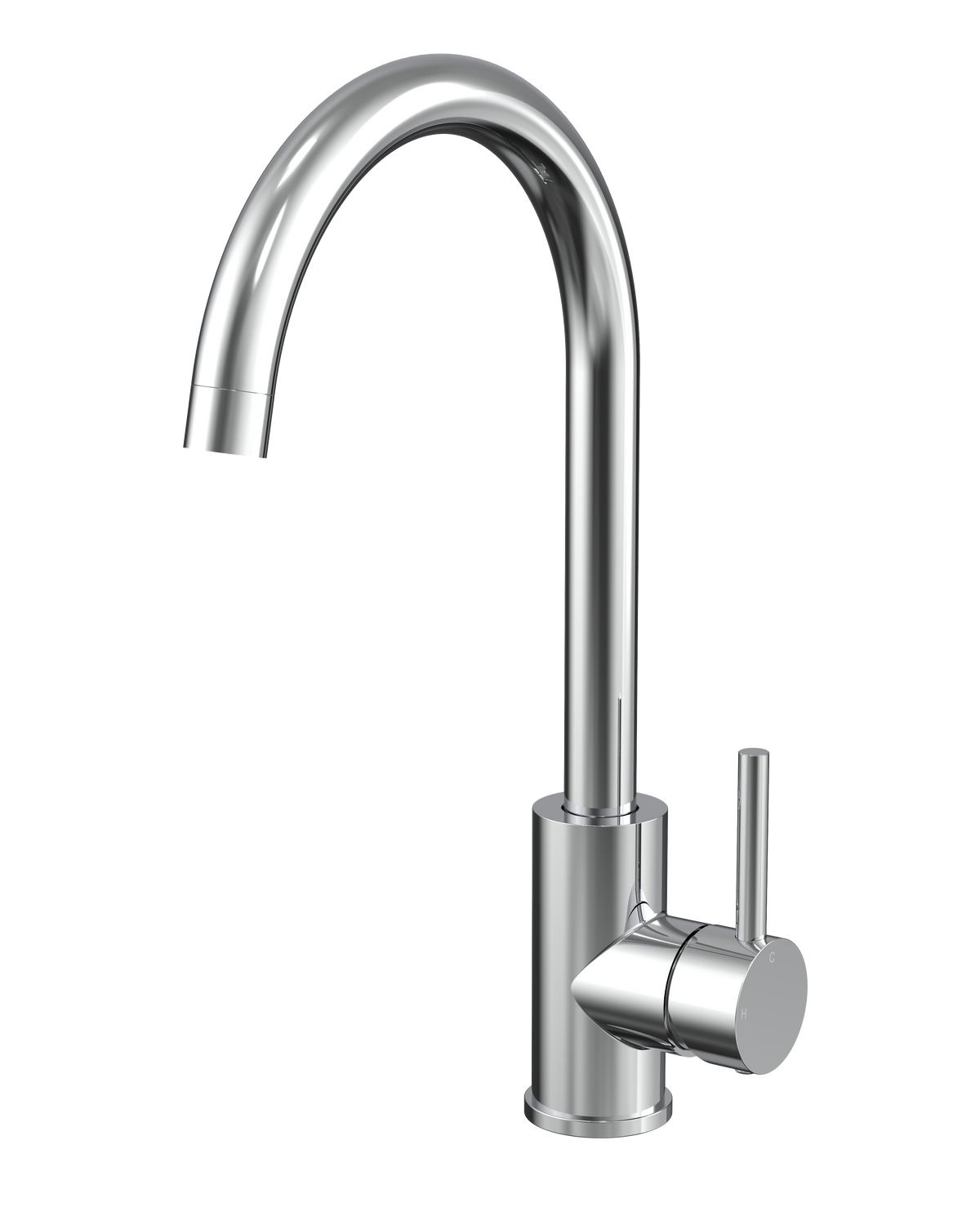 Veil Kitchen Sink Mixer in Sterling Chrome