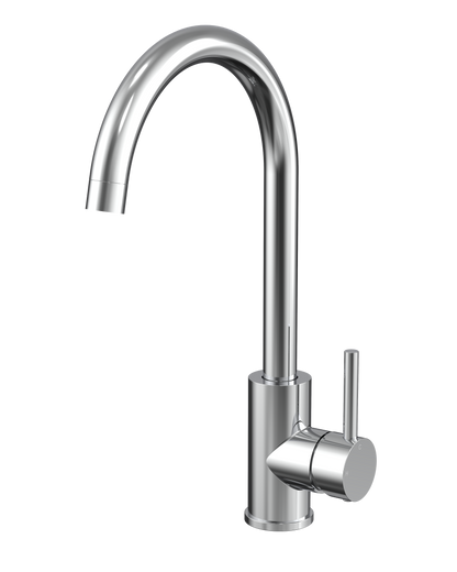 Veil Kitchen Sink Mixer in Sterling Chrome